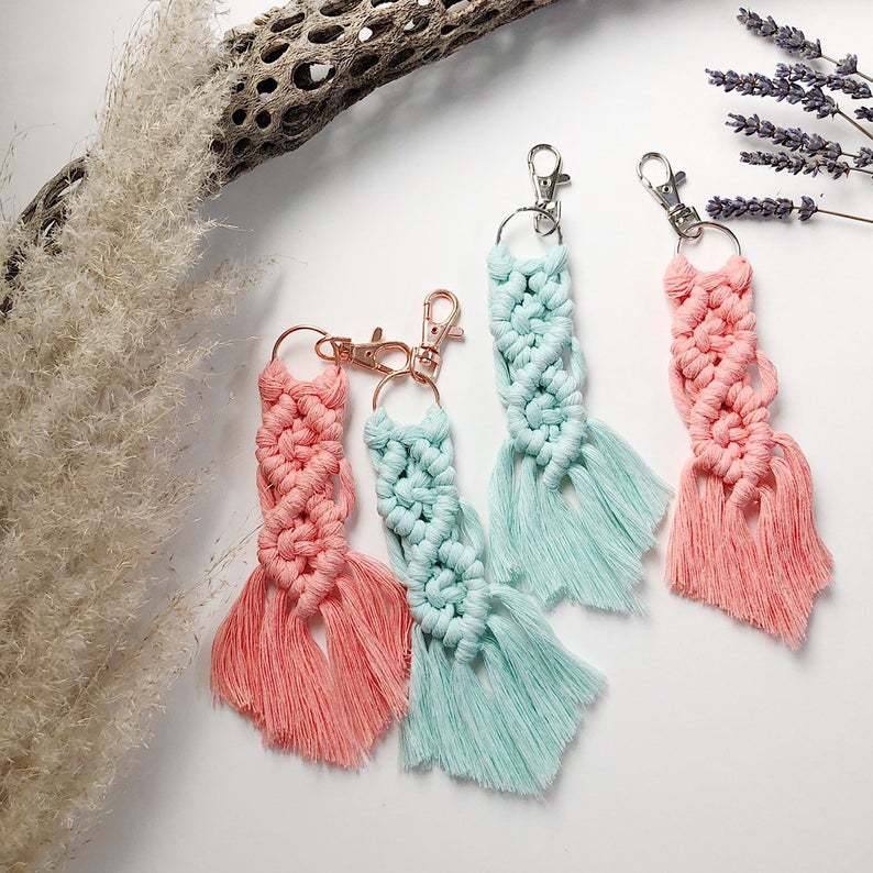 Wholesale Metal Handwoven lanyard keychain keychain